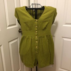Olive green romper